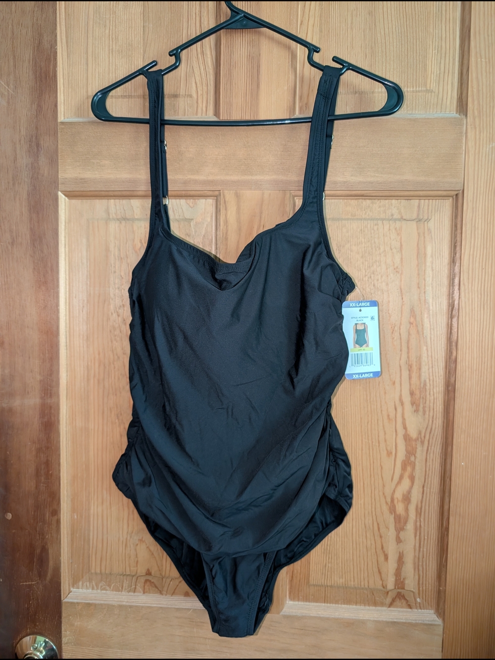 Black Women's Anne Cole One-Piece Swimsuit, XXL, NWT. UPF50